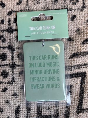 Classy Cards Air Freshener This Car Runs