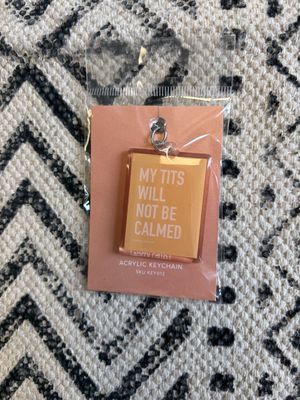 Classy Cards Keychain Tits not Calmed