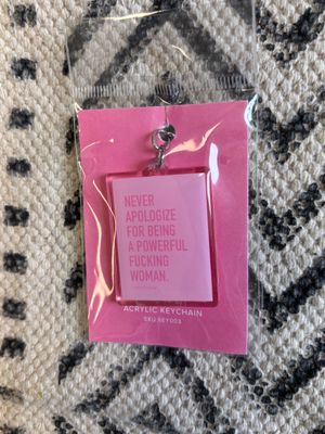 Classy Cards Keychain Powerful Woman
