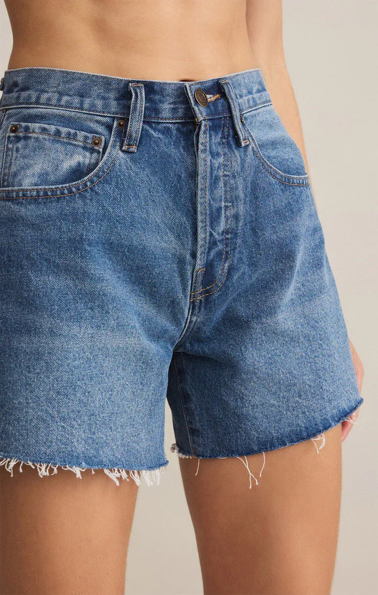 Z Supply Everyday Hi-Rise Denim Short Vintage Indigo