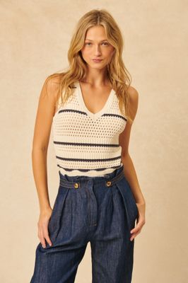 John + Jenn Landon Nautical Sweater Vest