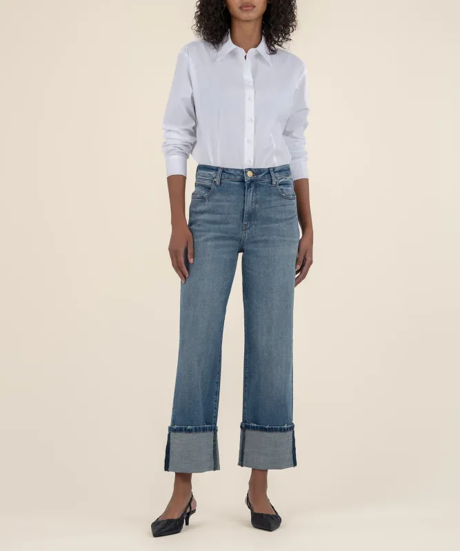 Kut From The Kloth Sienna Wide Leg Roll Cuddle