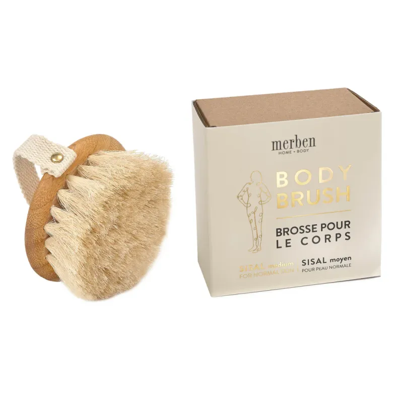 Merben Body Brush Bamboo Handle Sisal