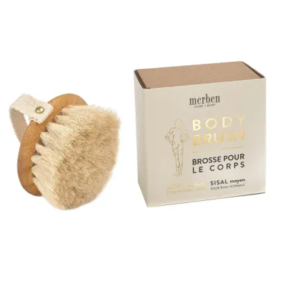 Merben Body Brush Bamboo Handle Sisal