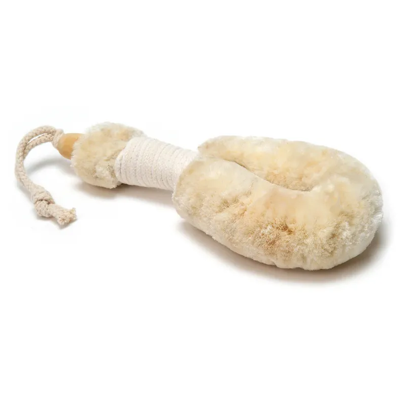 Merben Jute Body Brush w/ White Handle