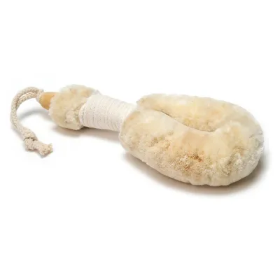 Merben Jute Body Brush w/ White Handle