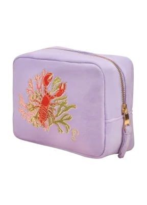 Powder Make Up Bag Lobster Buddies Lavender