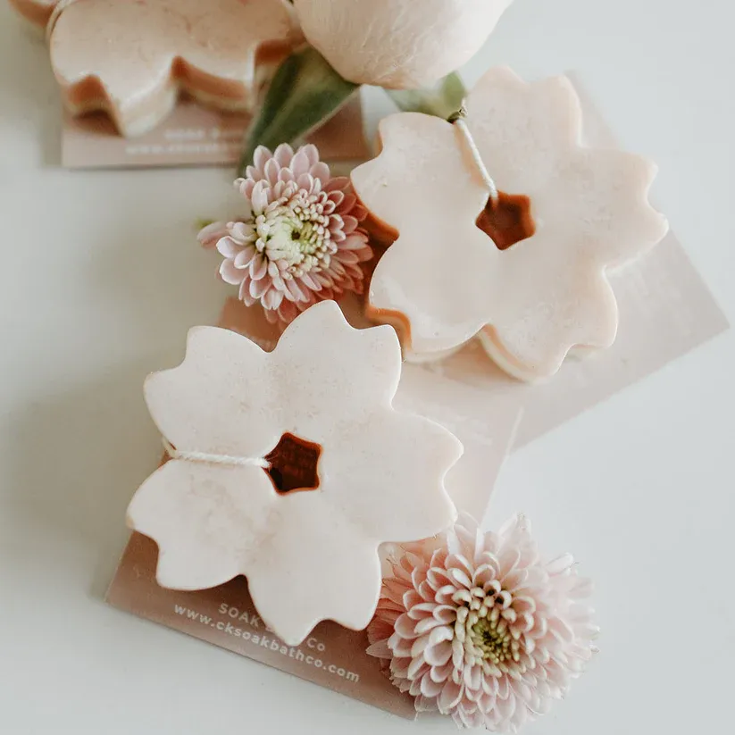 Soak Bath Co Pomegranate Petal Soap