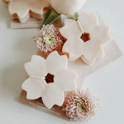 Soak Bath Co Pomegranate Petal Soap