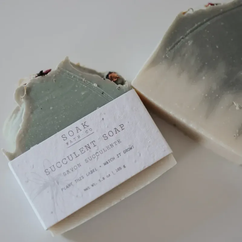 Soak Bath Co Succulent Soap Bar