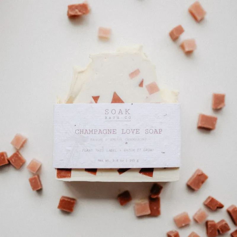 Soak Bath Co Champagne Love Soap Bar