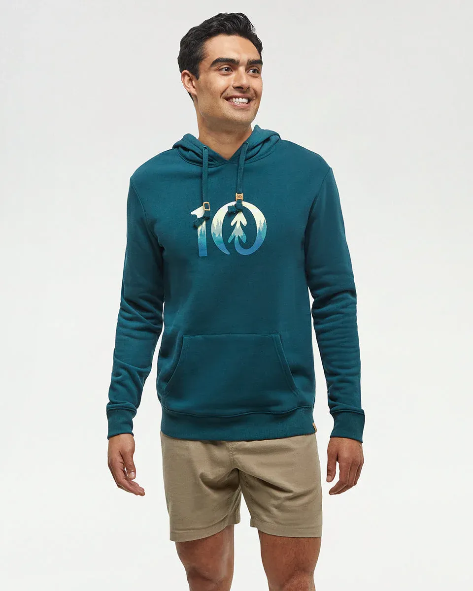 Ten Tree M Cloudy Forest Ten Hoodie Jasper/Oasis