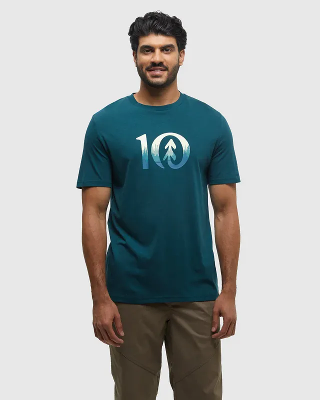 Ten Tree M Cloudy Forest Ten T-Shirt Jasper/Oasis