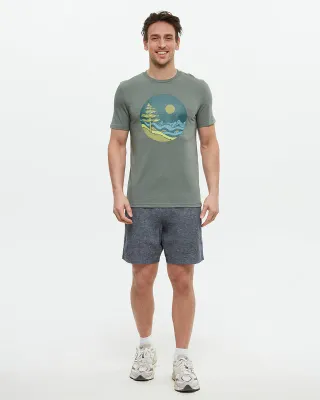 Ten Tree M Emerald Edge Portal T-Shirt Agave Green/G