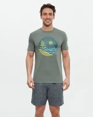 Ten Tree M Emerald Edge Portal T-Shirt Agave Green/Green Olive