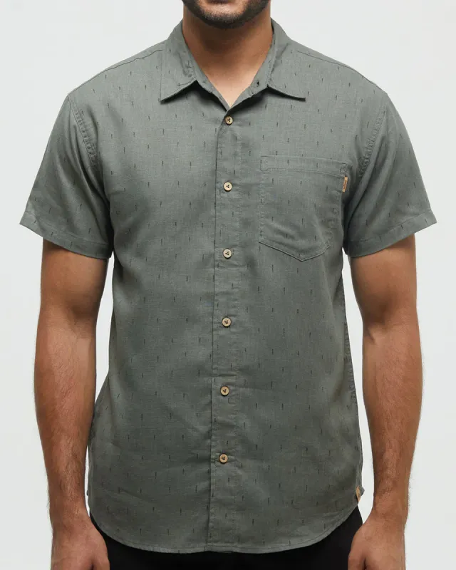 Ten Tree M Mancos Shirt Agave Green/Small Tree/Deep Olive