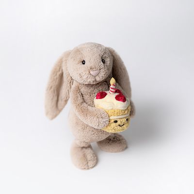 Jellycat Bashful Beige Bunny Birthday Jellycat Bashful Beige Bunny Birthday