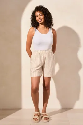 Tribal Pull On Stripe Short