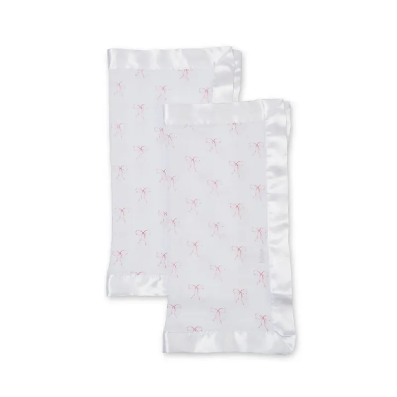 Lulujo Security Blankets 2 Pack Bows