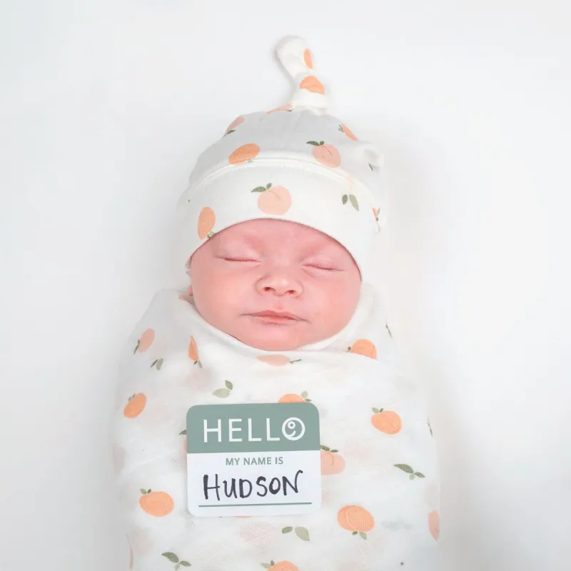 Lulujo Hello World Blanket &amp; Hat