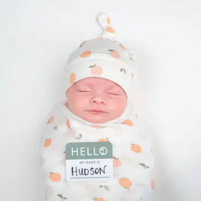 Lulujo Hello World Blanket &amp; Hat