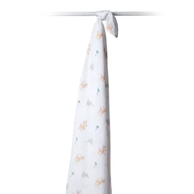 Lulujo Classic Muslin Swaddle Blanket XL Little Fawn