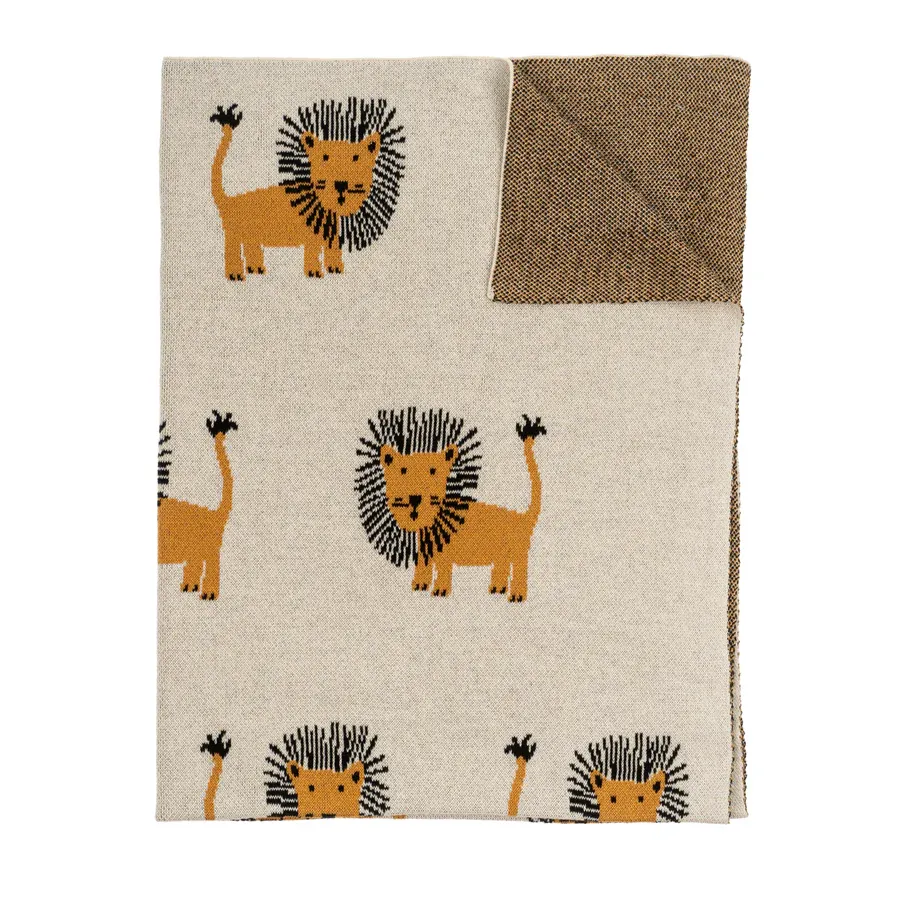 Indaba Lion&#39;s Roar Baby Blanket