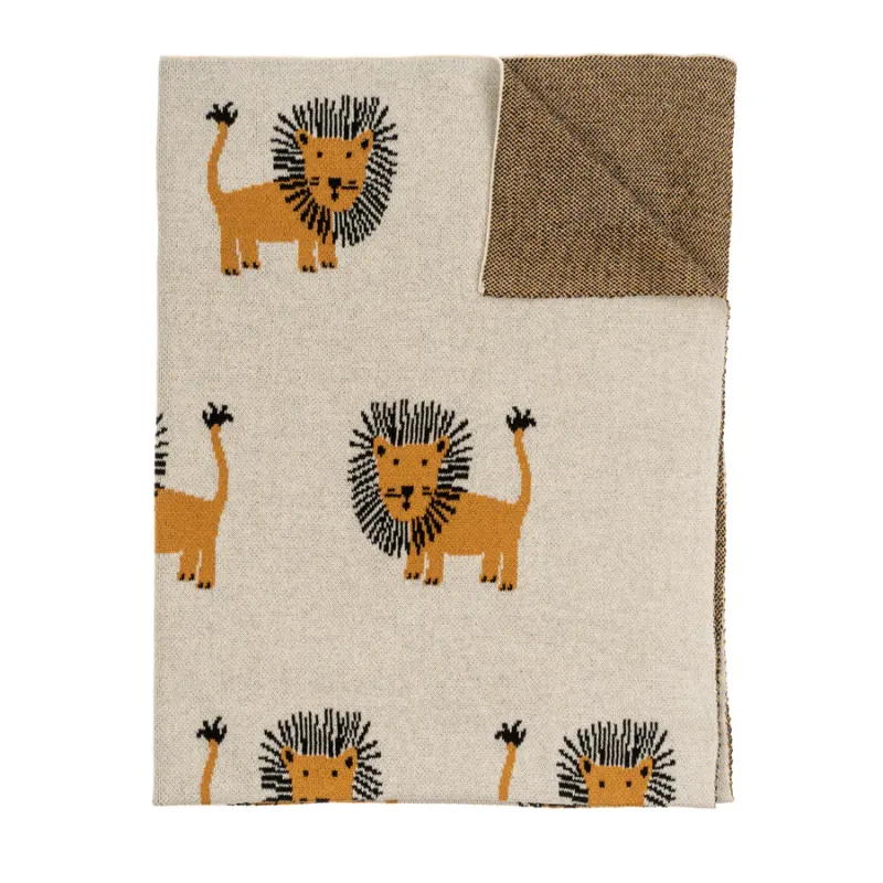 Indaba Lion&#39;s Roar Baby Blanket