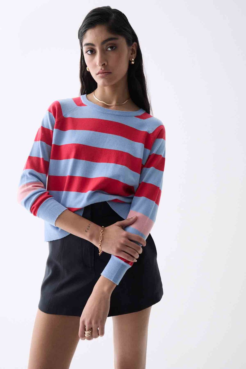 Deluc Tavira Light Stripe Sweater
