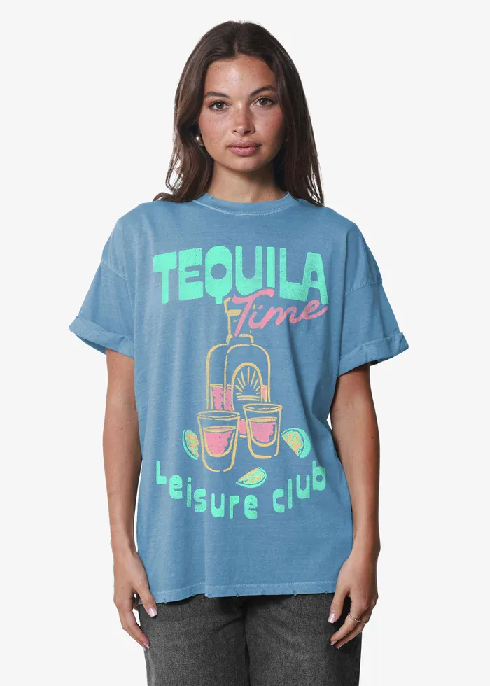 Girl Dangerous Tequila Time Boyfriend Tee