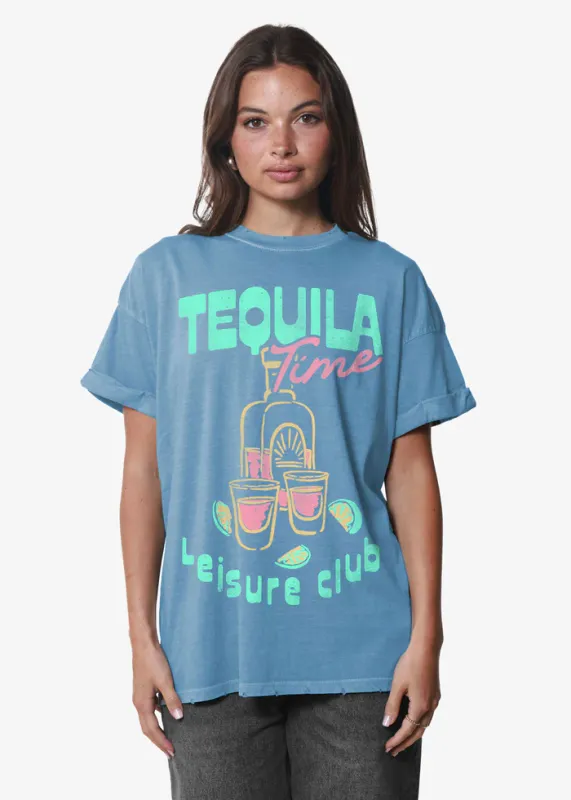 Girl Dangerous Tequila Time Boyfriend Tee