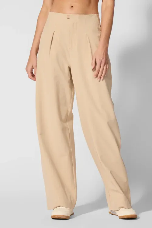 MPG Rove High Rise Wide Leg Pant Irish Cream