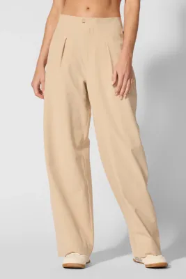 MPG Rove High Rise Wide Leg Pant Irish Cream