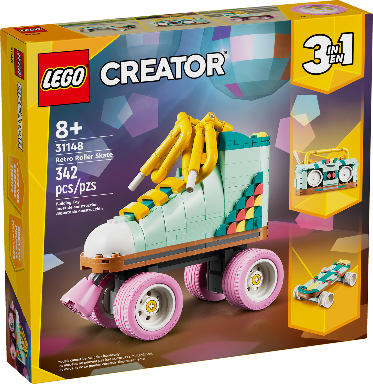 Lego 31148 Creator 3-in-1 Retro Roller Skate 