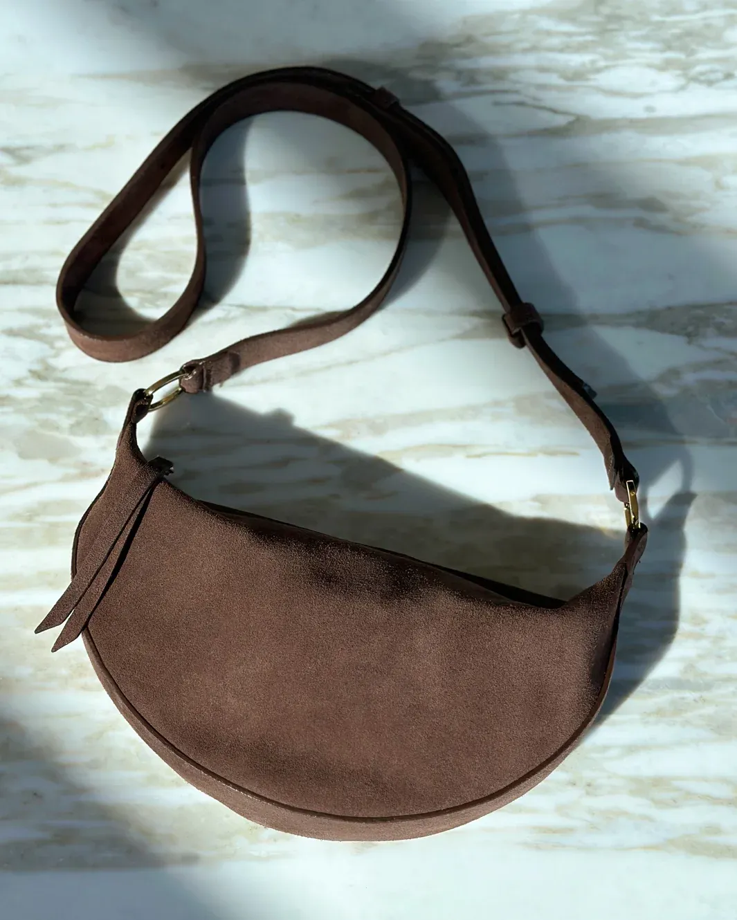 Brave Melany Bag Castoro Suede Gold