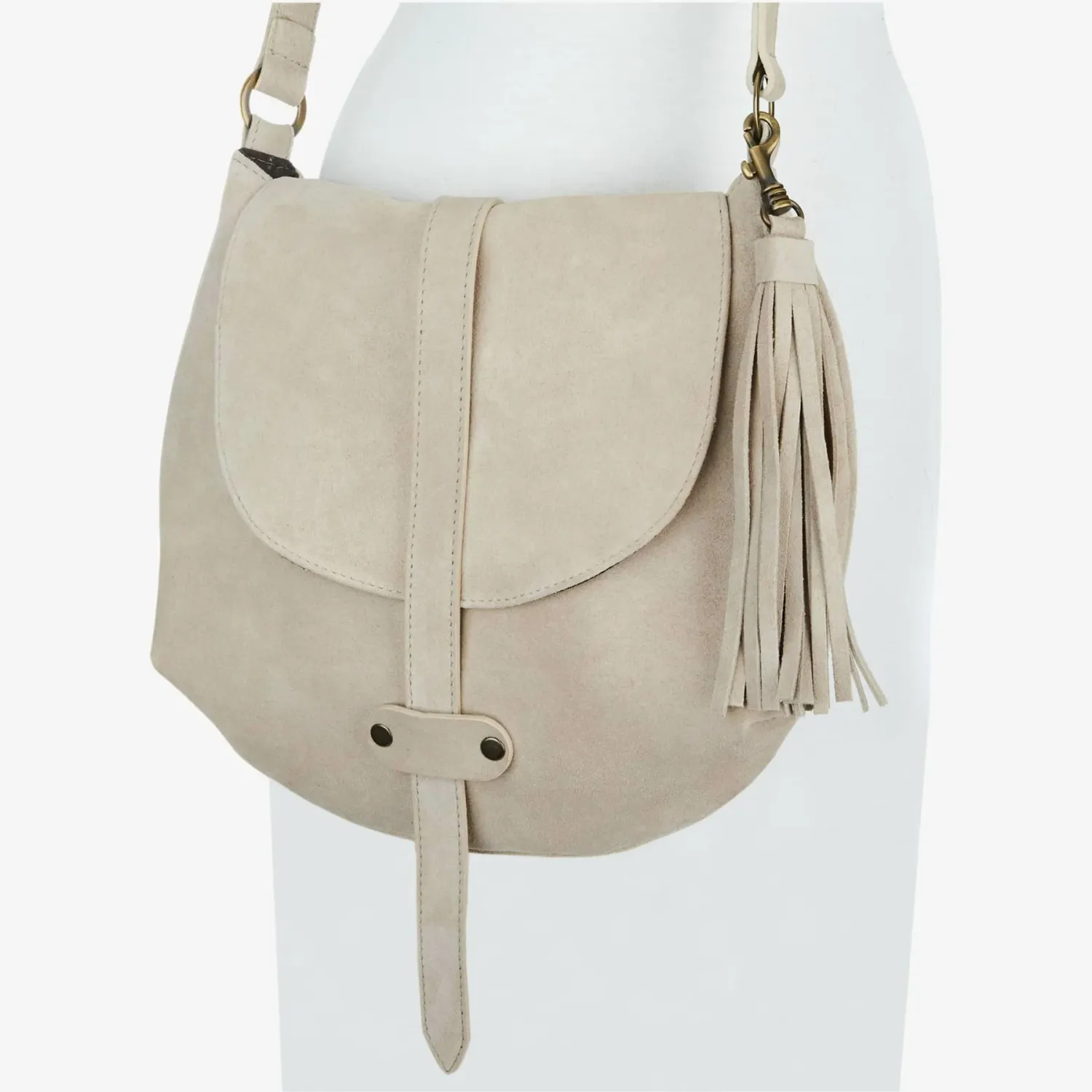 Brave Darya Bag Beige 300 Suede Gold