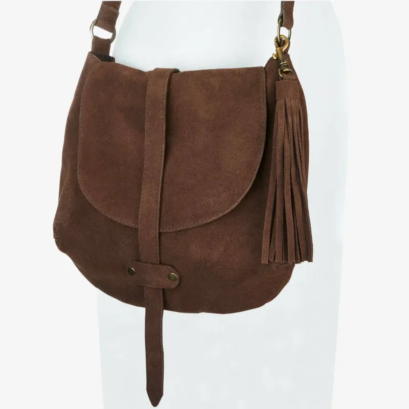 Brave Darya Bag Castoro Suede Gold