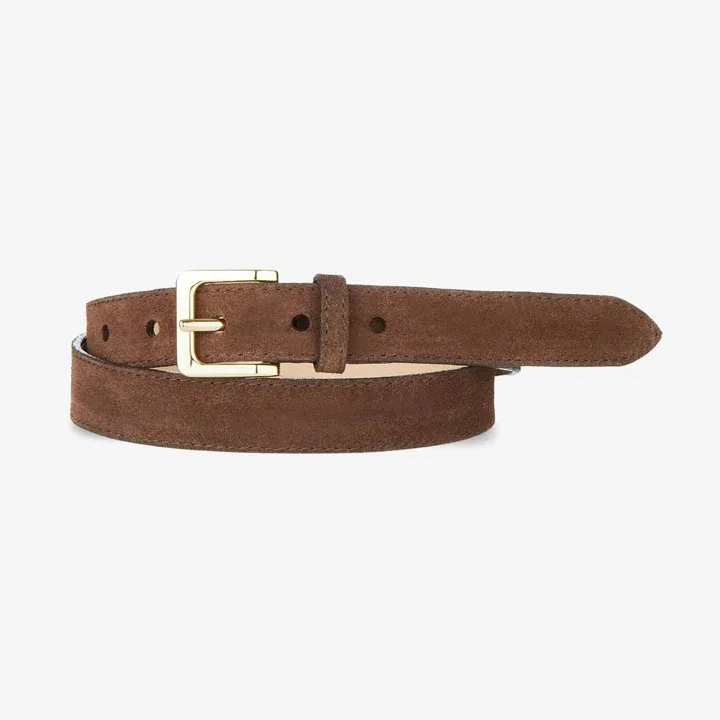 Brave Millie Belt Castoro Suede Gold