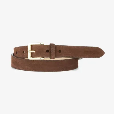 Brave Millie Belt Castoro Suede Gold
