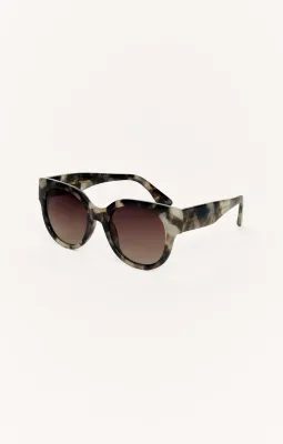 Z Supply Lunch Date Marbled Tort-Bronze Polarized