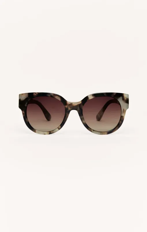 Z Supply Lunch Date Marbled Tort-Bronze Polarized
