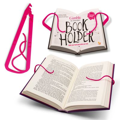 Gimble the Adjustable Book Holder Tickled Pink
