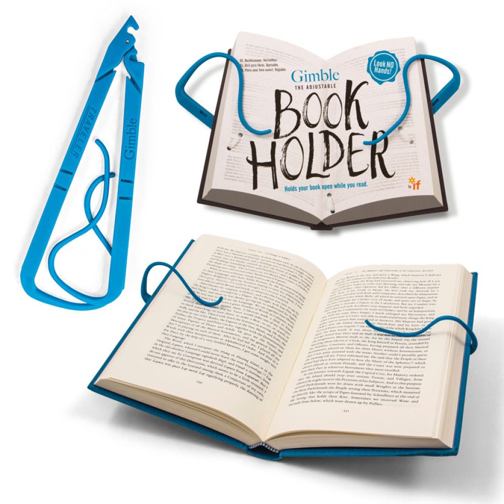 Gimble the Adjustable Book Holder True Blue