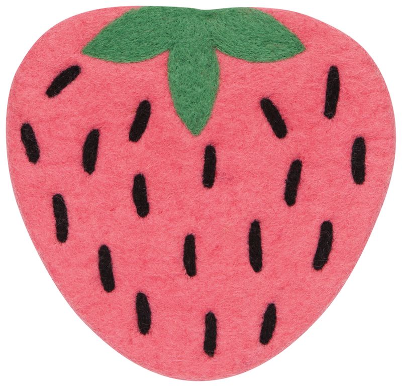 Danica Trivet Felt Wool Berry Sweet