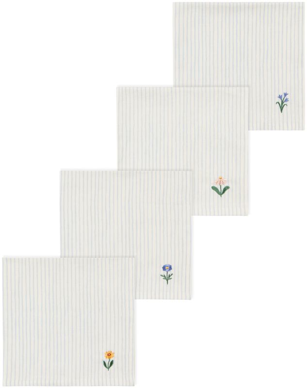 Danica Hand Picked Print Napkin Set/4