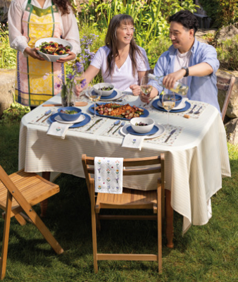 Danica Clean Coast Hand Picked Tablecloth 90x60in