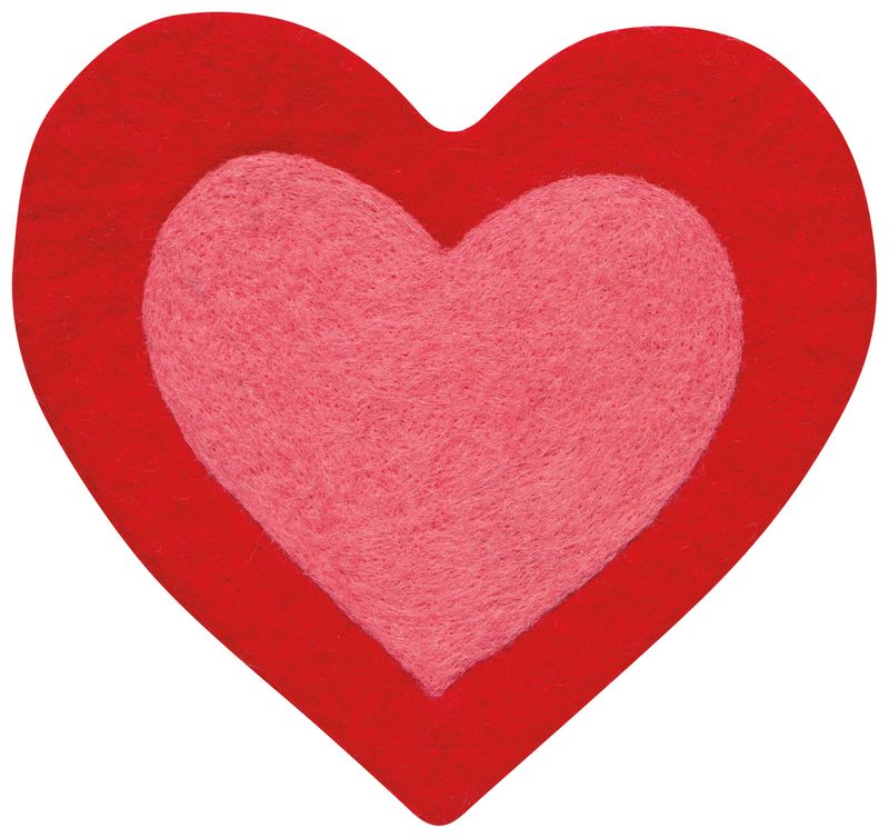 Danica Trivet Felt Wool Heart