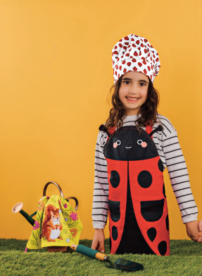 Danica Daydream Ladybug Hat/Apron Set