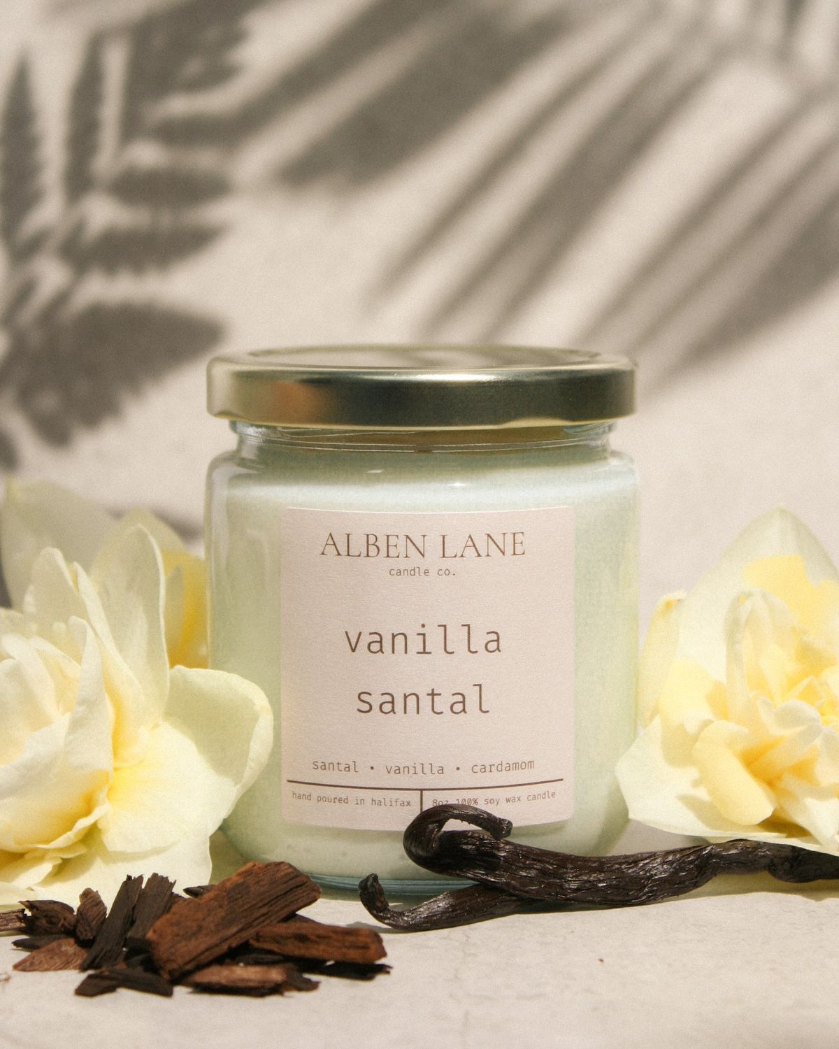 Alben Lane Vanilla Santal Candle 8oz