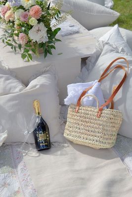 Bacon Basketware Openweave Palm Bag